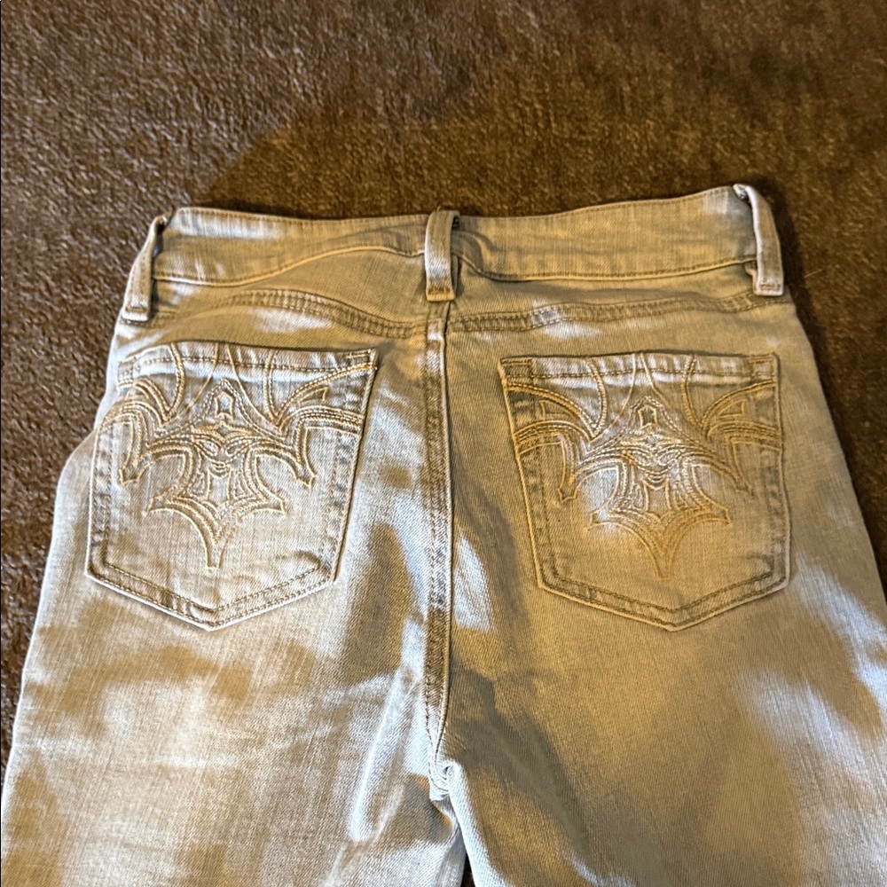 Shyanne Light Blue Boot Cut Jeans with Embroidery